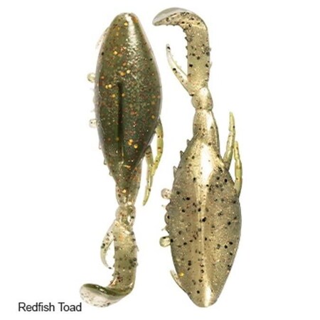 Z-Man Kicker Crabz 35 Redfish Toad 3PK KC35-321PK3